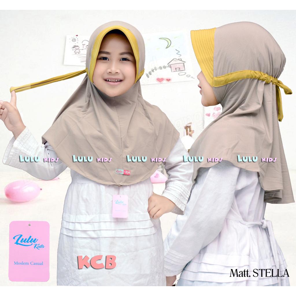 Kerudung Anak KCB Polos By Lulu Kids Hijab