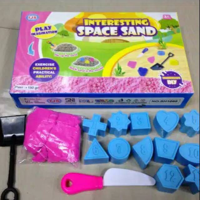 MAINAN ANAK PASIR KINETIK / PASIR AJAIB DAN CETAKANNYA