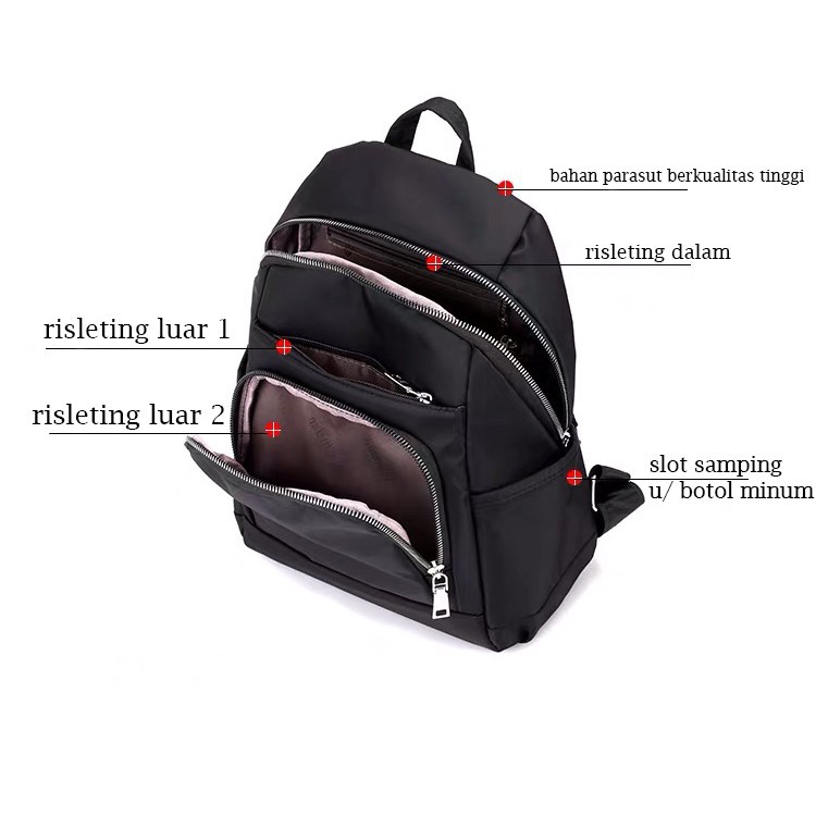 Tas Wanita Import Jinjing Dan Ransel CHIBAO Mini CB362 362 Bahan Parasut Kualitas Super High Quality