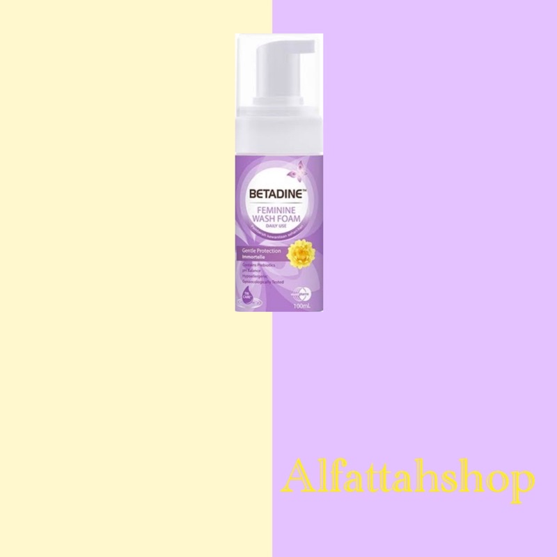 betadine feminine wash foam gentle protection 100 ML