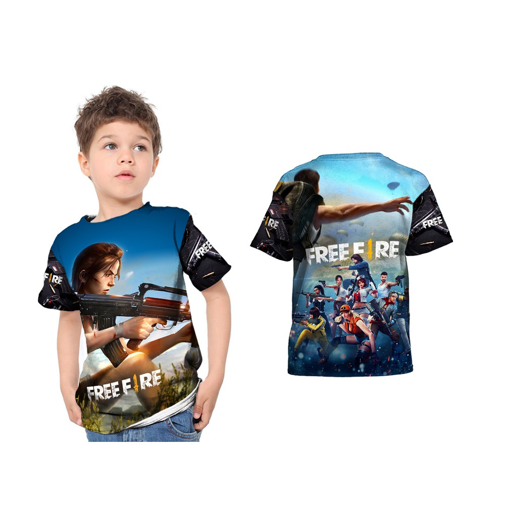Tshirt Kaos Baju Anak FREEFIRE 03 Sublime Custom