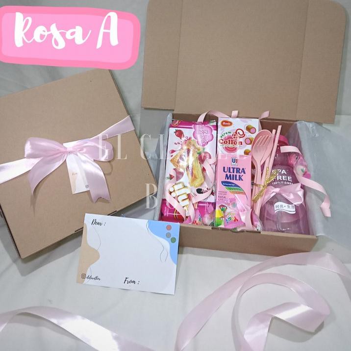 

Pn8Code SNACK BOX HADIAH WISUDA / ULANG TAHUN / BUKET SNACK BOX / HAMPERS SNACK BOX TEMA WARNA PINK(