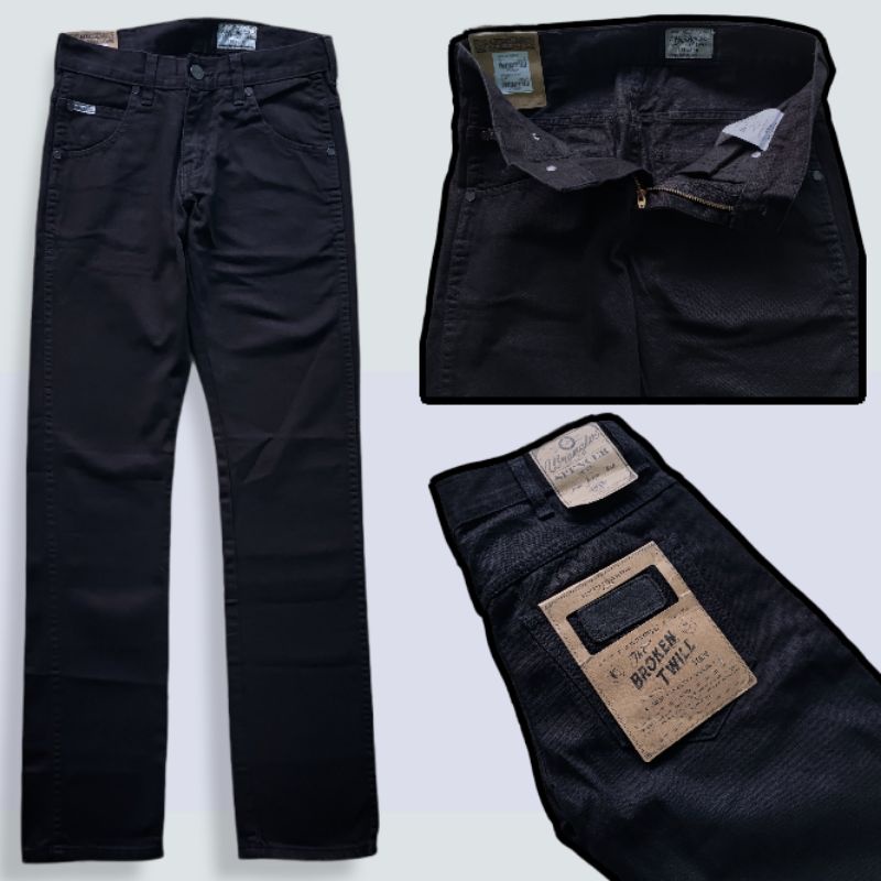 Wrangler Celana Jeans Spencer Slim Black