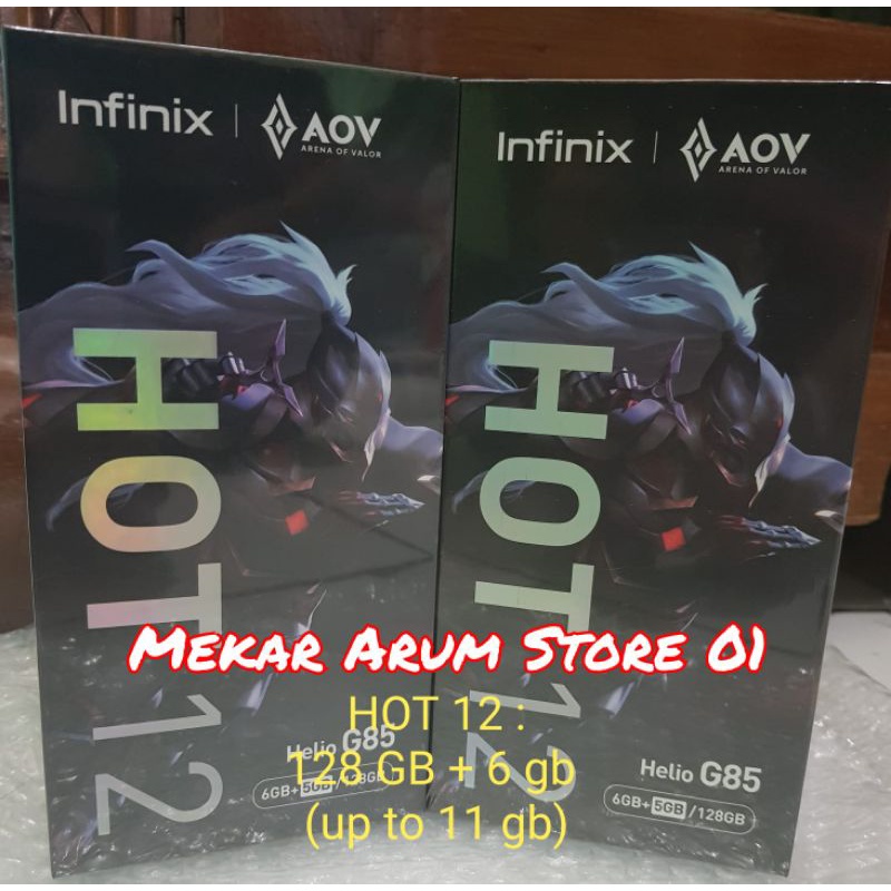 INFINIX HOT 12 RAM 6 + INTERNAL 128 GB ~Garansi Resmi