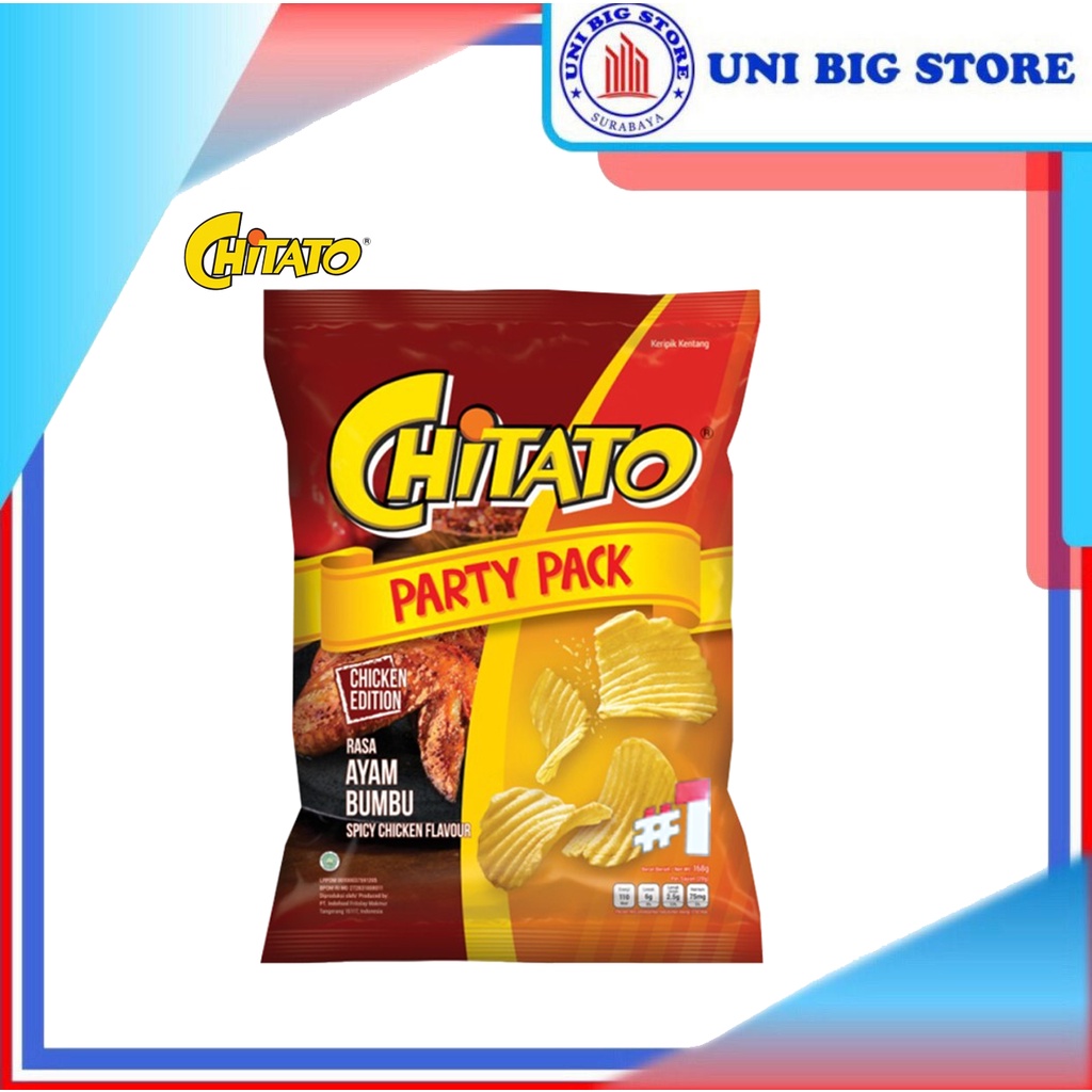 

Chitato PARTY PACK Ayam Bumbu Spicy 168 gr Chicken Spicy