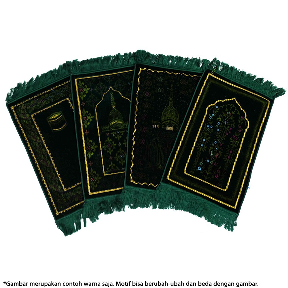 SAJADAH KECIL (BISA COD - BAYAR DI TEMPAT) / SAJADAH MUKA / SAJADAH MINI SAJADAH ANAK-Hijau