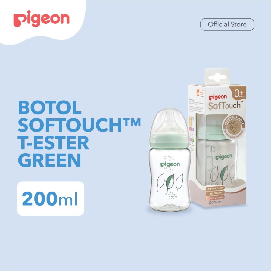 PIGEON Botol T-Ester Wide Neck 200ml / 300ml / Botol Susu Bayi