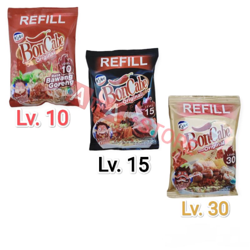 

Boncabe Refill Sachet level 10 15 30