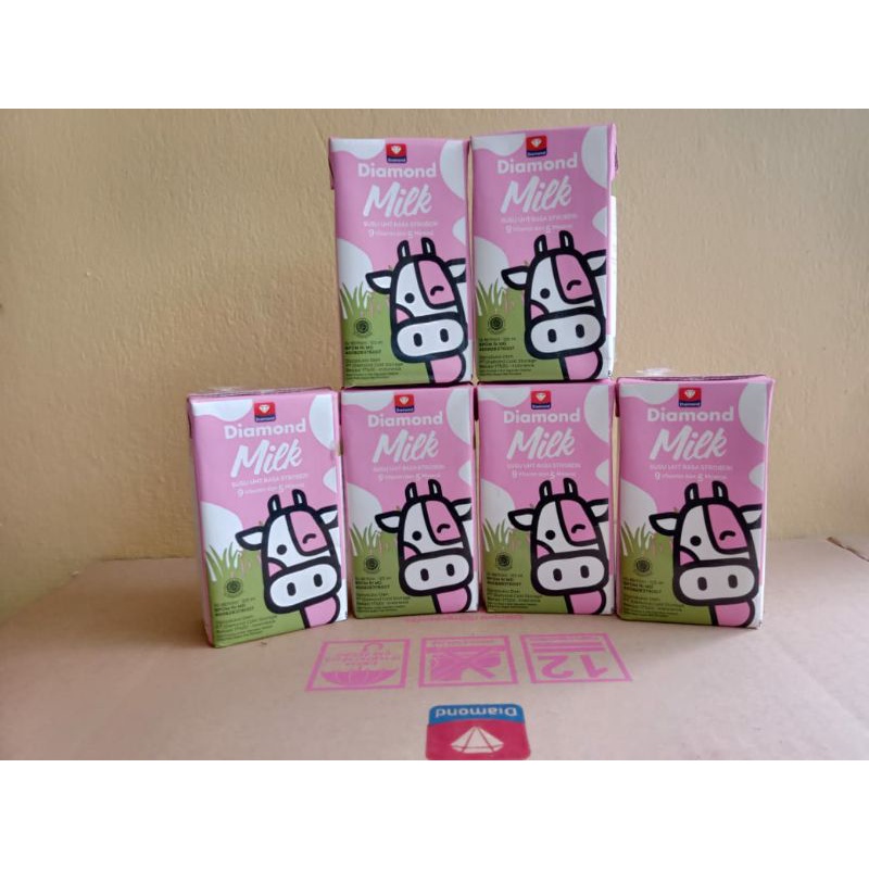 

Susu UHT Diamond Rasa Strawberry 125ml (Kartonan isi 40 Pcs)