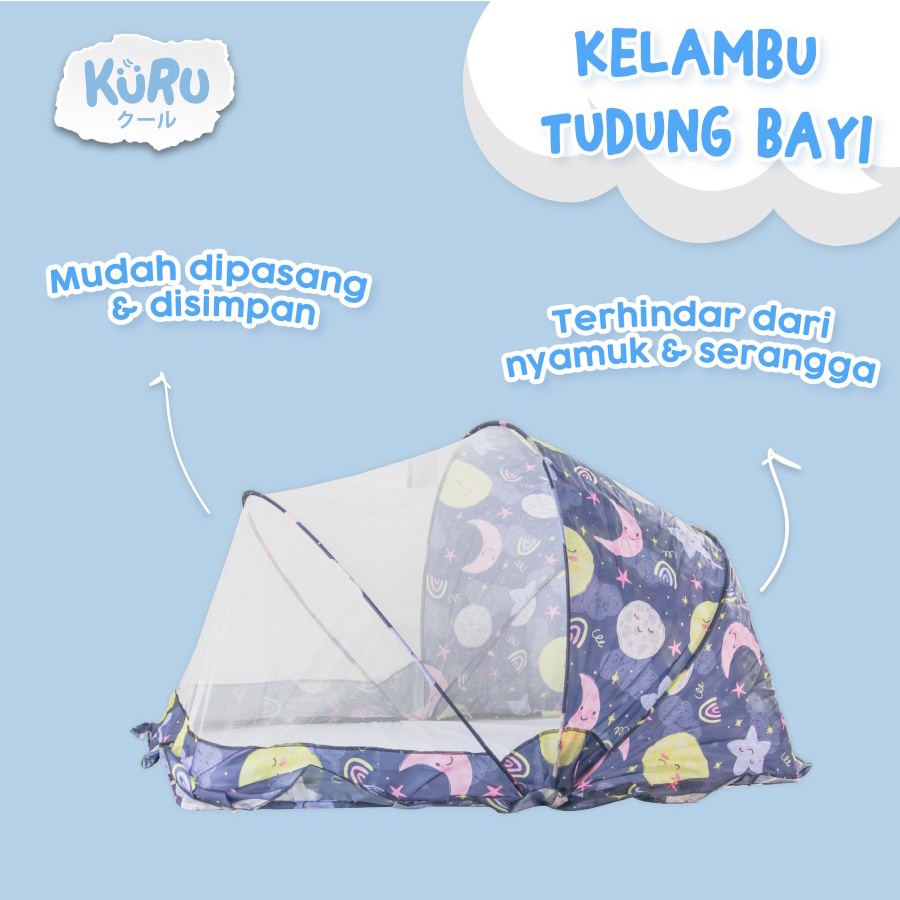 KURU Baby Mosquito Net Kelambu Anti Nyamuk Tudung Lipat Kojong KRT1 mbs