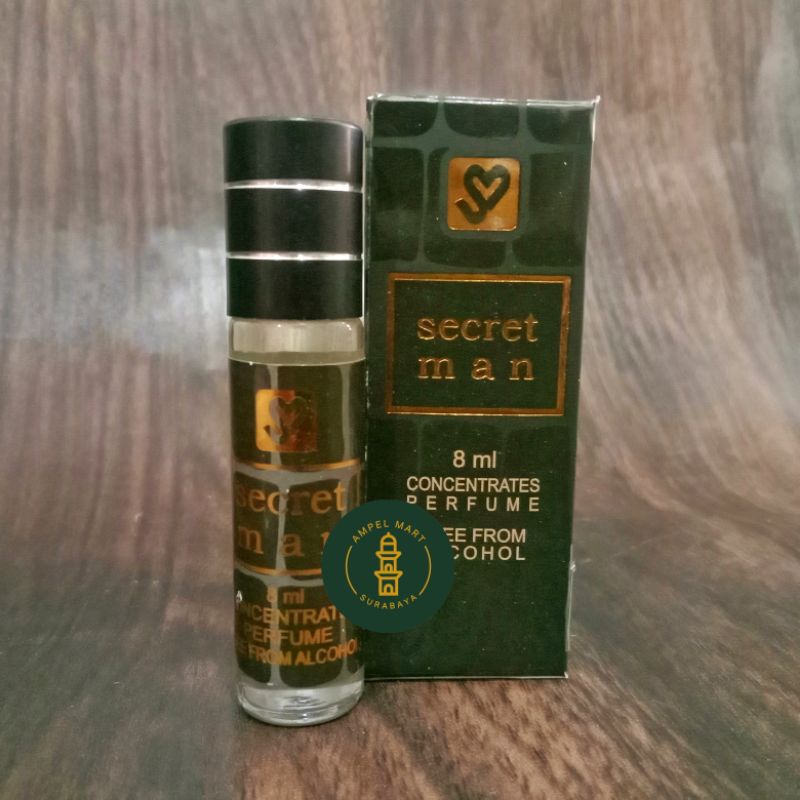 Parfum Secret Man 8 ml Roll On Non Alkohol - Supermade