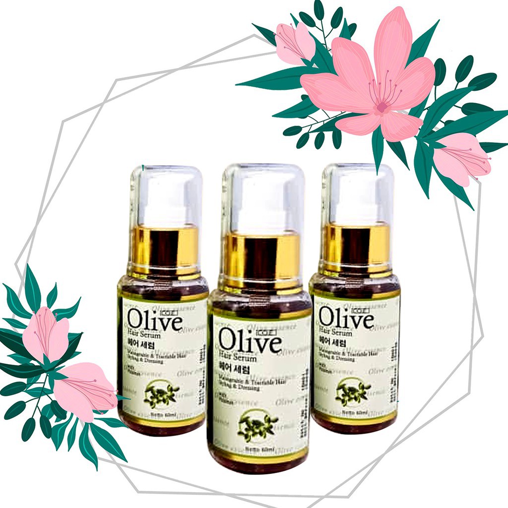 SYB OLIVE HAIR SERUM 60Ml ORIGINAL - TEKSTUR OIL YANG MENGUAP KERING TIDAK LENGKET &amp; BERMIMYAK LEPEK