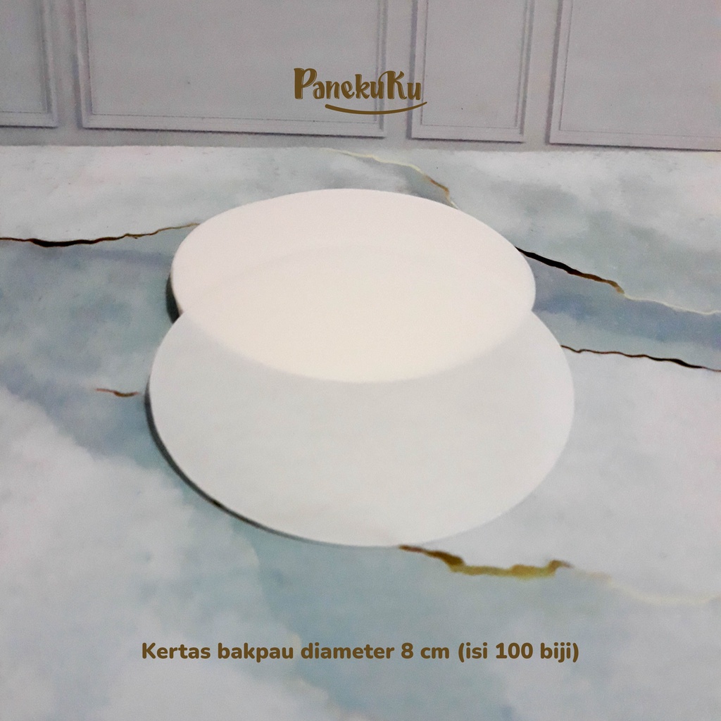 

Kertas Bakpao Bakpau/ alas toples kue bulat diameter 8 cm