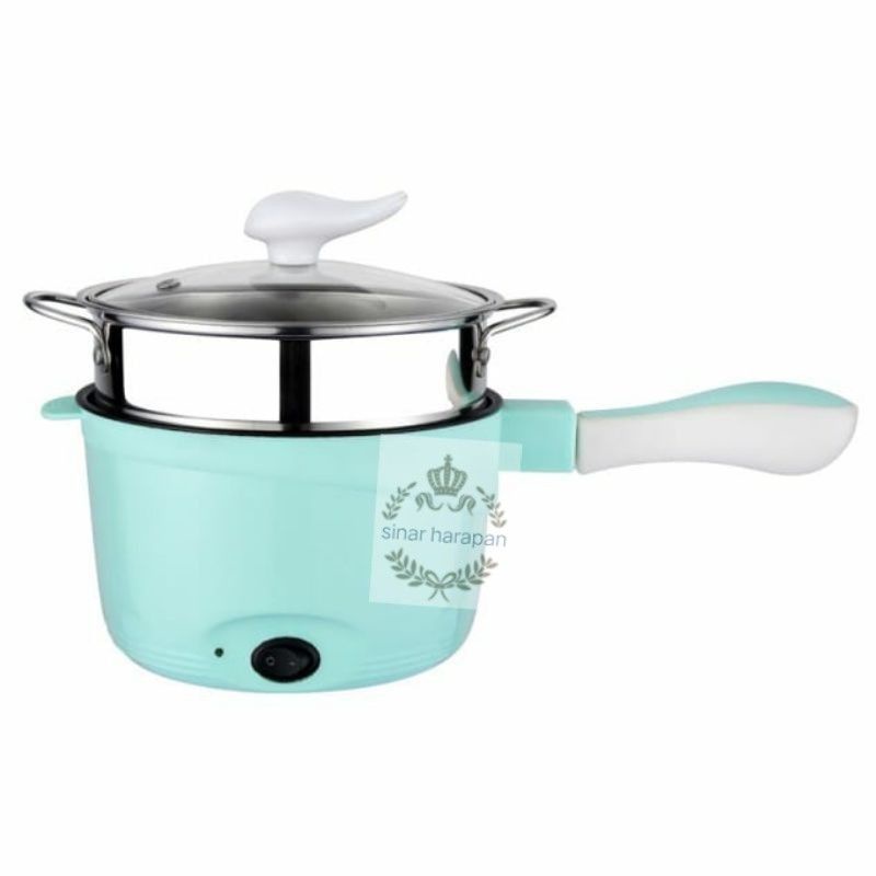 Multifungsi electric pan / Panci Listrik lapisan stainless dan plastik 18CM