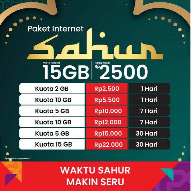 Telkomsel Paket Internet Sahur Shopee Indonesia