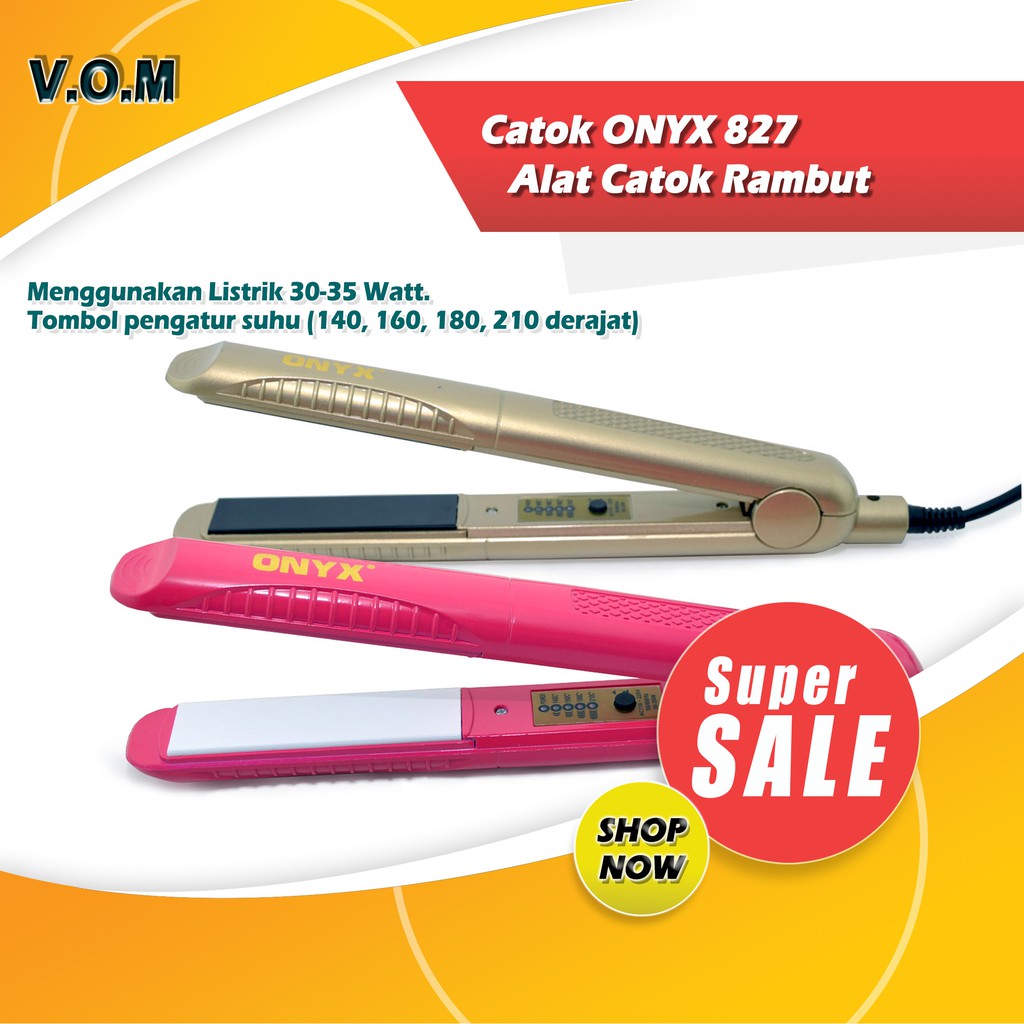 VOM Catok ONYX 827 Alat Catok Rambut - 0263