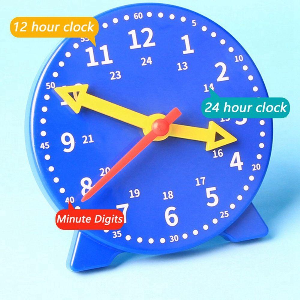 Quinton Kids Clock Digital Round Untuk Pelajar Edukasi Dini Jam Kecil Menit Kognisi Kedua Mainan Edukasi Anak