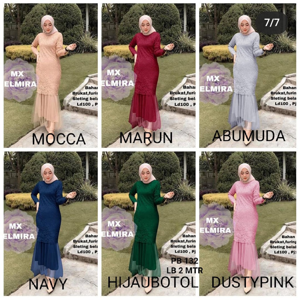 MAXI CELMIRA DUYUNG BRUKAT REALPICT/DRESS MUSLIM DUYUNG/GAMIS DUYUNG /MX DUYUNG BRUKAT/GAUN DUYUNG