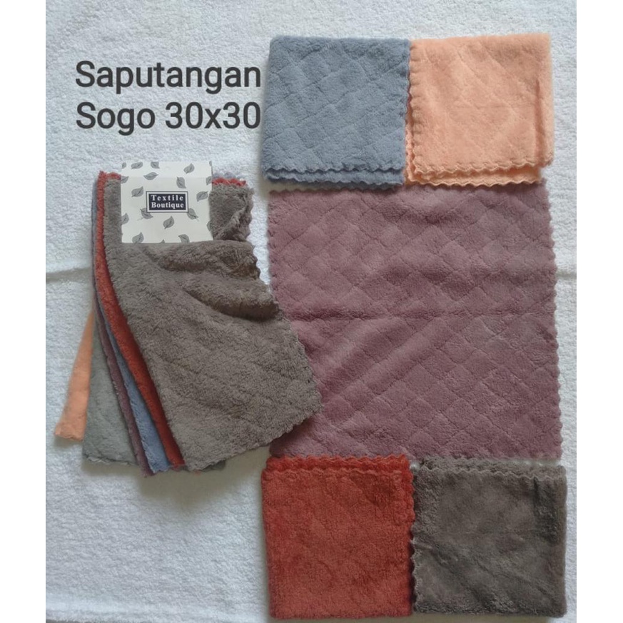 Sapu Tangan / LAP Tangan Microfiber Micro Bulu Uk 30x30 Cm