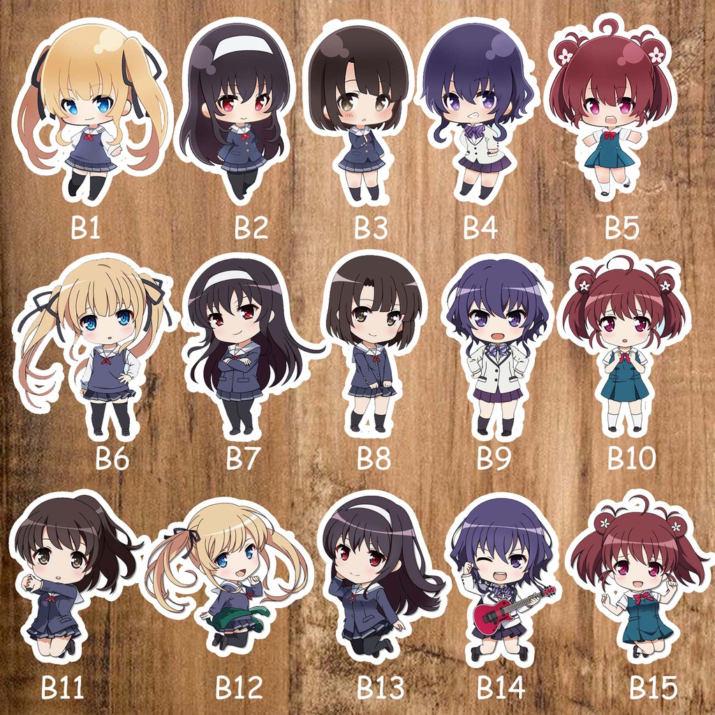 

sticker stiker anime lengkap Saenai Heroine no Sodatekata seri 1