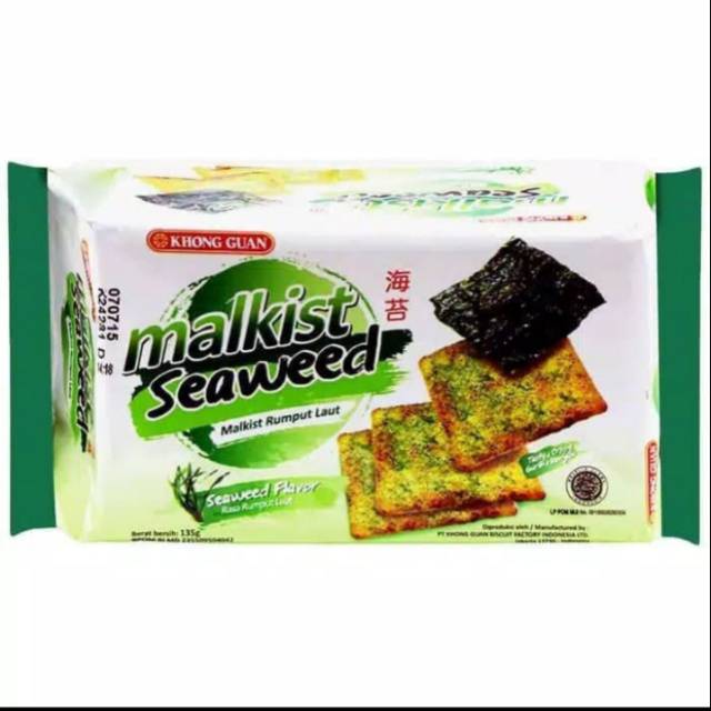 

Khong guan malkist 135gram seaweed
