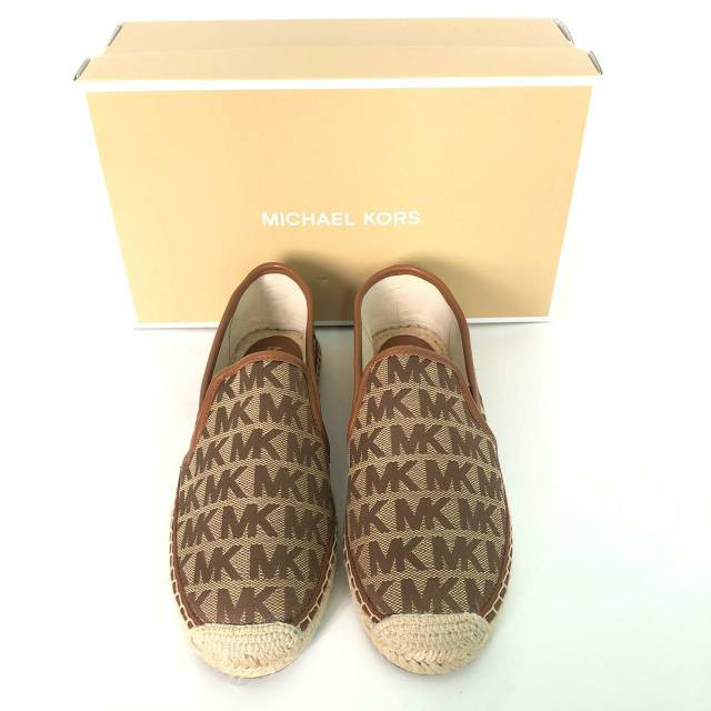 Sepatu Michael Kors Mk hastings espadrille sign luggage
