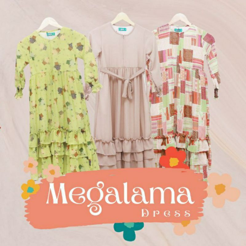Megalama Dress by Zizazu | Gamis anak