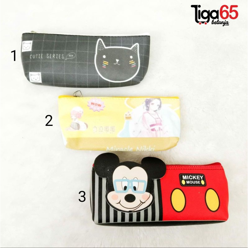 365 Bundling pencil bag 3 in 1 set, paket kotak pencil 3 pcs