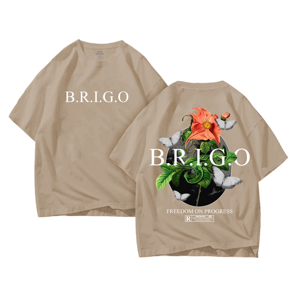 BRIGO Kaos Oversize Preedom On Progres II Kaos Jumbo Size Pria &amp; Wanita II Kaos Oversize Print DTF