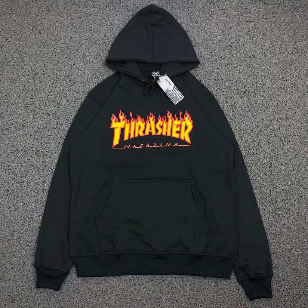 JAKET SWEATER HOODIE THRASHER FLAME NAVY AUTHENTIC ORIGINAL BESTSELLER