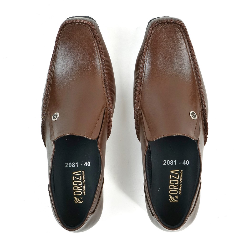 Sepatu Pantofel Pria Kulit Asli Original Hanmade Lokal M2081