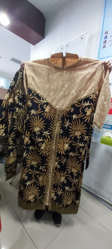 Couple Gamis Batik Sutra Prada Ekslusif