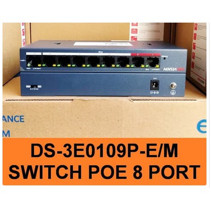 HIKVISION SWITCH POE DS-3E0109P-E/M SWITCH HUB POE 8 PORT