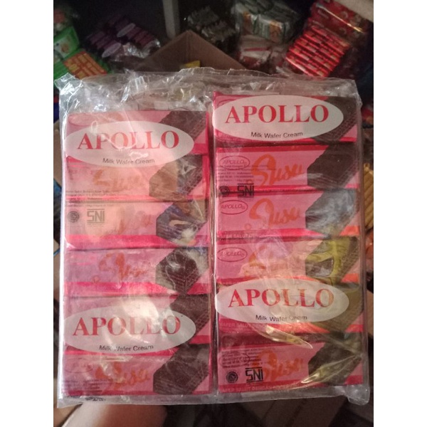 

Apollo Wafer Biskuit Rasa Milk Wafer Cream