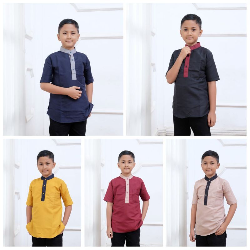 BAJU KOKO ANAK  LENGAN PENDEK