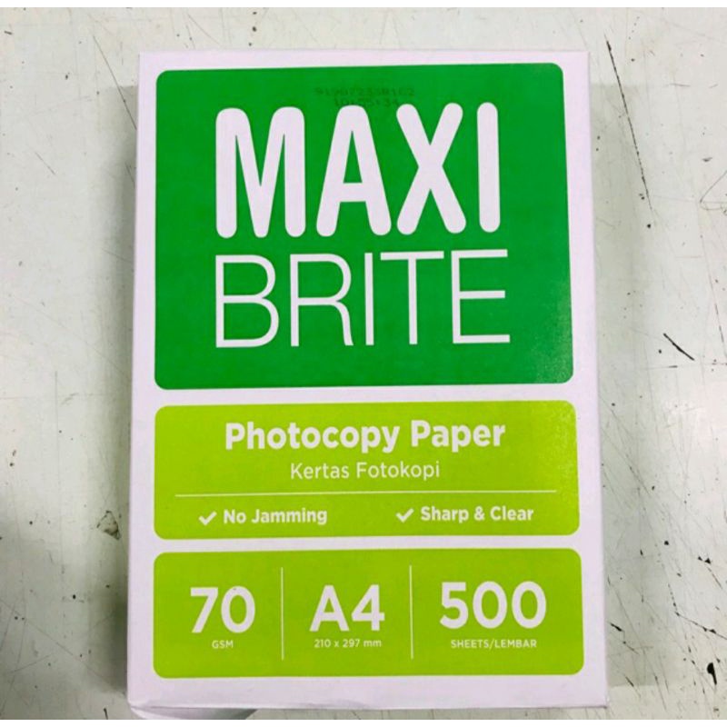 

Kertas Hvs A4 MAXI BRITE 70 gr FLASH SALE