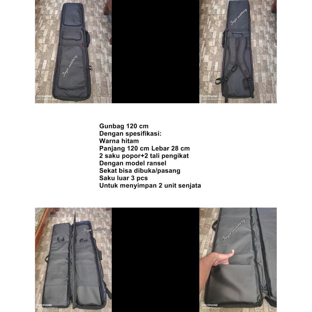 Tas Senjata Panjang 120 CM Gunbag Panjang 120 cm Isi 2 Tas Senapan Holster