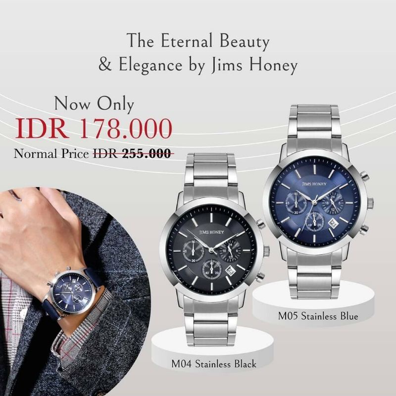 jimshoney jt 8305 (jam tangan pria 8305)