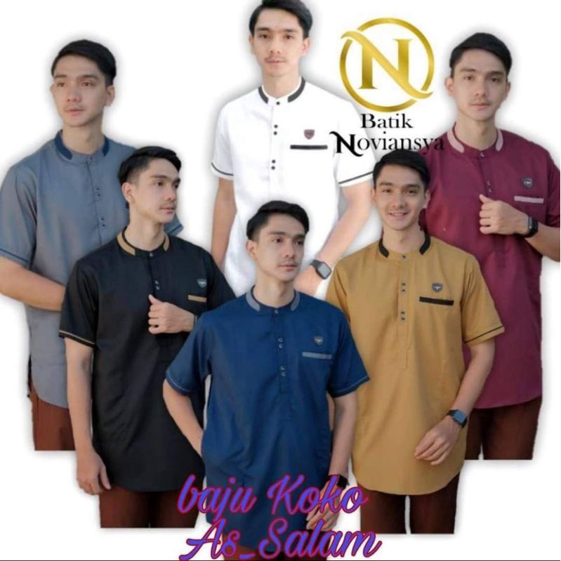 Baju Koko Kurta Dewasa Lengan Pendek Material TOYOBO PREMIUM expor