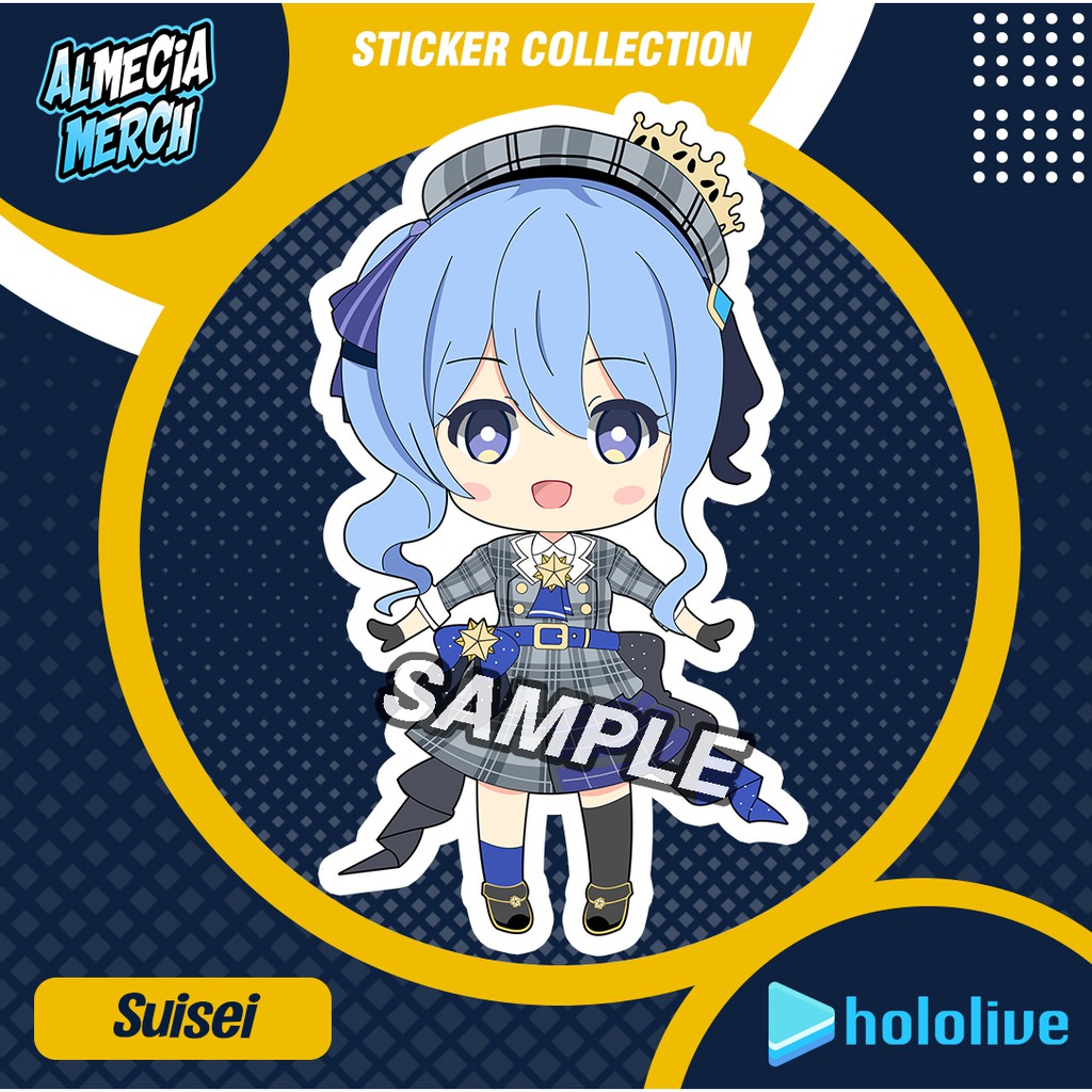 

Sticker Hololive JP Hoshimachi Suisei / Stiker Hp laptop / Sticker Suisei Vtuber