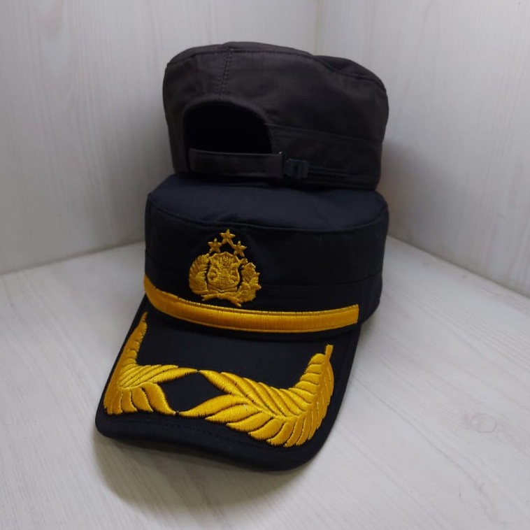 Topi Komando POLRI Pamen Hitam