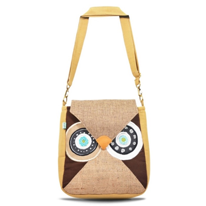 Tas Slempang Angkarei Cream Maika Etnik