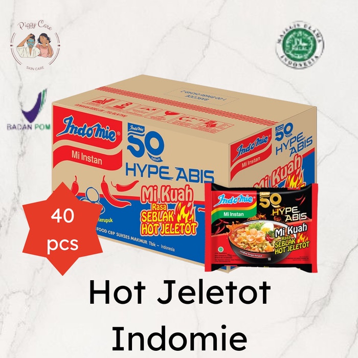 

INDOMIE SEBLAK HOT JELETOT 1DUS Mie Instan Mi Seblak Hype Abis 75gram
