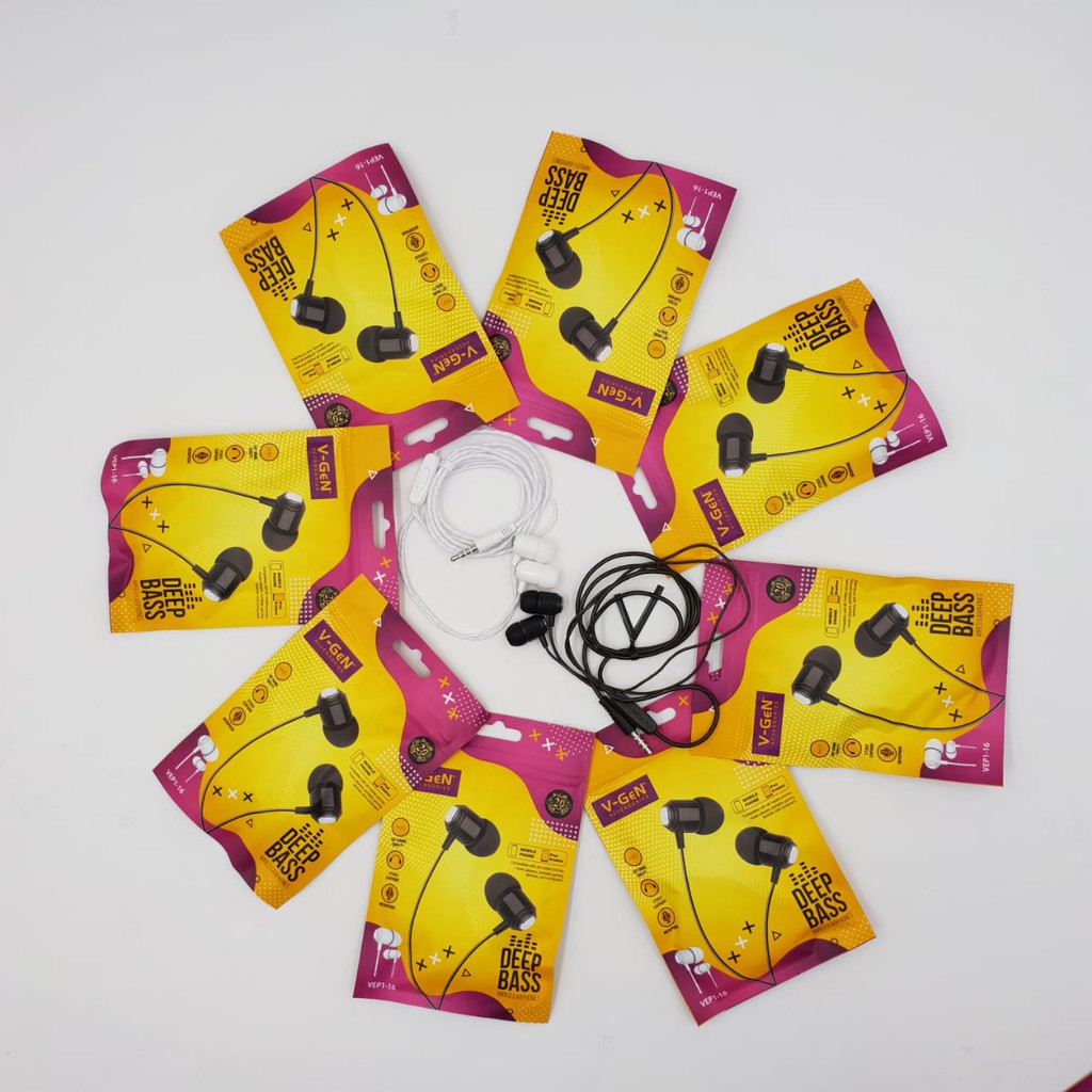 Handsfree V-GeN VEP1-16/ VEP 1-6  Original Accsesories  / V-gen Accessories/ Wired Earphone