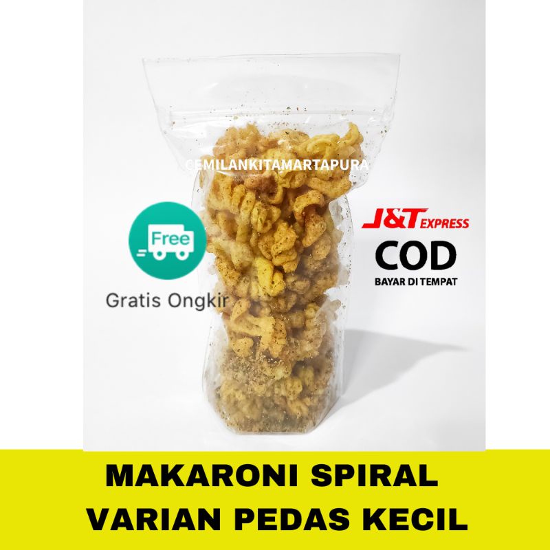 

Cemilan makaroni spiral kita - makanan ringan - sneck - jajanan - makaroni spiral - pedas ukrn kcil