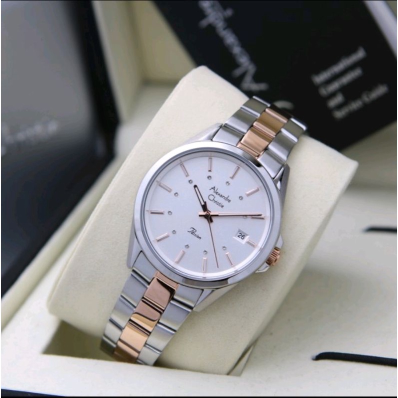 ORIGINAL Jam Tangan Wanita Alexandre Christie AC 2836 / AC2836 Garansi 1 Tahun