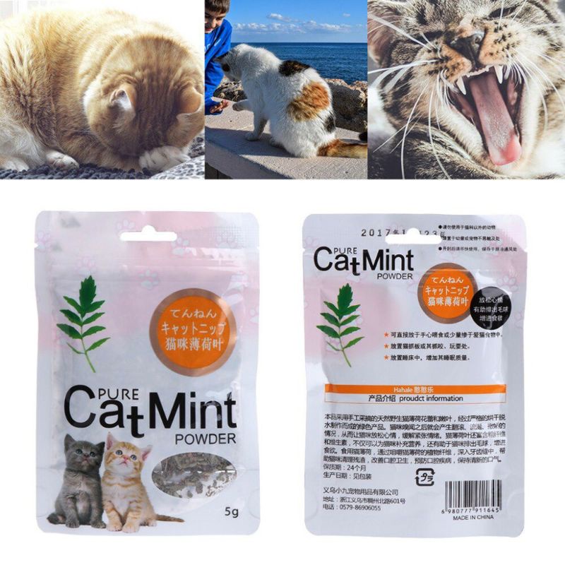 Pure CatMint Powder 5gr Catnip Cat Nip Bubuk 100% Natural Anti Stress Kucing Bikin Fly Kucing
