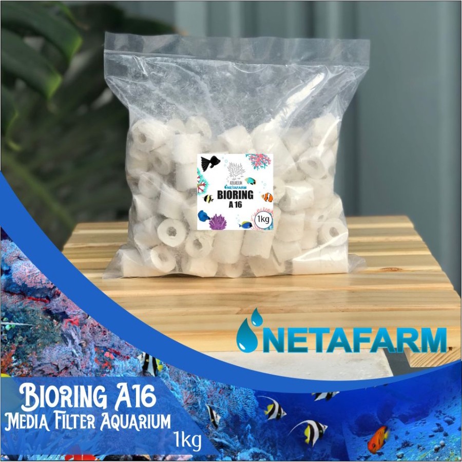 Bioring Bio Care Ceramic Ring Filter Aquarium Aquascape Kemasan 1kg