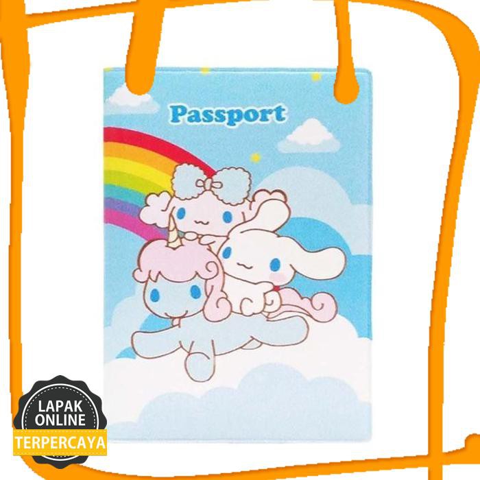 Original Cover Passport Cinnamoroll Sampul Passport Document Organizer Produk Berkwalitas