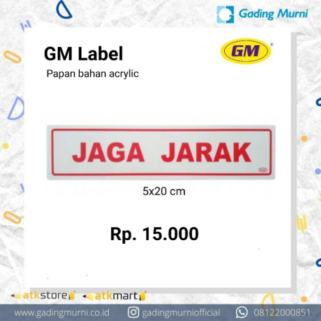 

GM Label Jaga Jarak